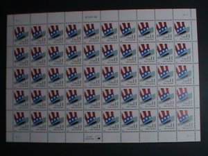 ​UNITED STATES-1998-SC#3260-UNCLE SAN'S HAT- H FIRST CLASS RATE MNH FULL SHEET