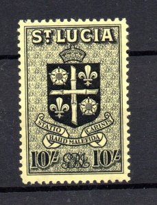 St Lucia KGVI 1938 10/- SG138 Mint LHM WS37088