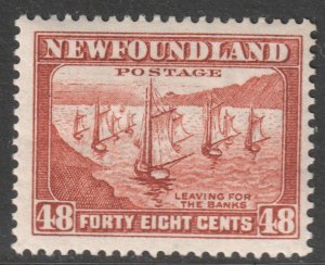 Canada Newfoundland Scott 199 - SG228c, 1932 Pictorial 48c MH*