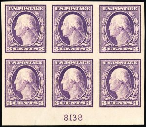 US Stamps # 483 MNH Superb Fresh Plate Block Of 6
