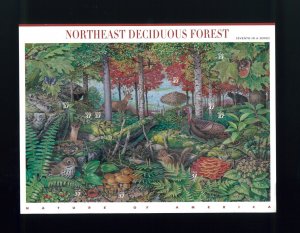 United States 37¢ Northeast Deciduous Forest Postage Stamp #3899 MNH Full Sheet