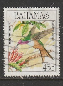 1989 Bahamas - Sc 670 - used VF - 1 single - Hummingbirds