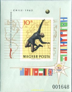 15514 MNH HUNGRIA 1962 COPA DEL MUNDO DE FUTBOL. CHILE-62