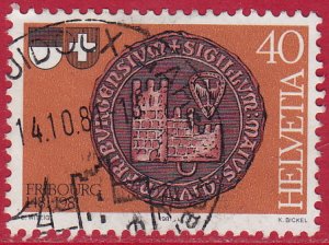 Switzerland - 1981 - Scott #701 - used - Fribourg Seal