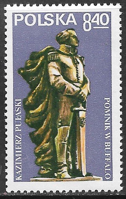 POLAND 1979 PULASKI MONUMENT in Buffalo NY Issue Sc 2357 MNH