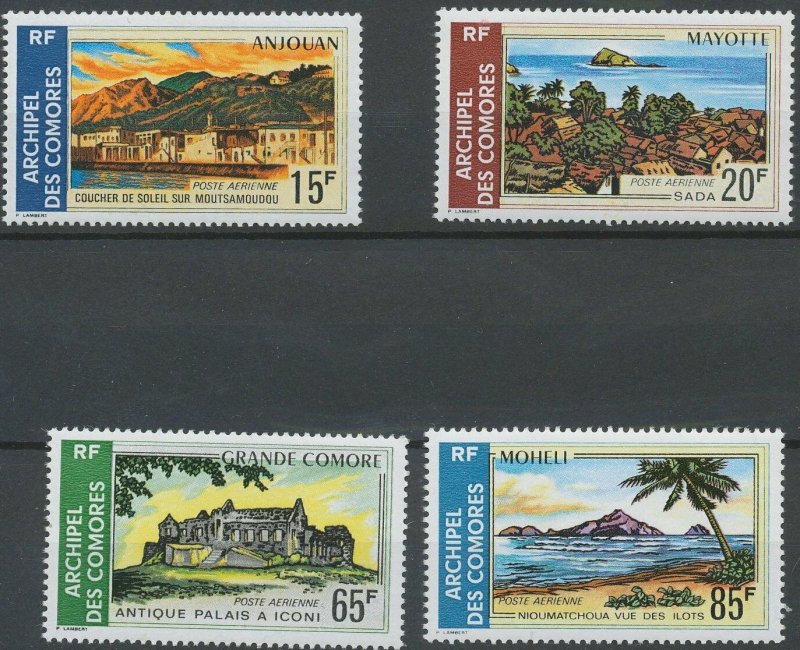 Comoro Islands 1971 #C32-5 MNH. Landscapes