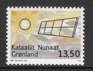 Greenland MNH 2015 13.50k Solar panel - Renewable Energy in Greenland