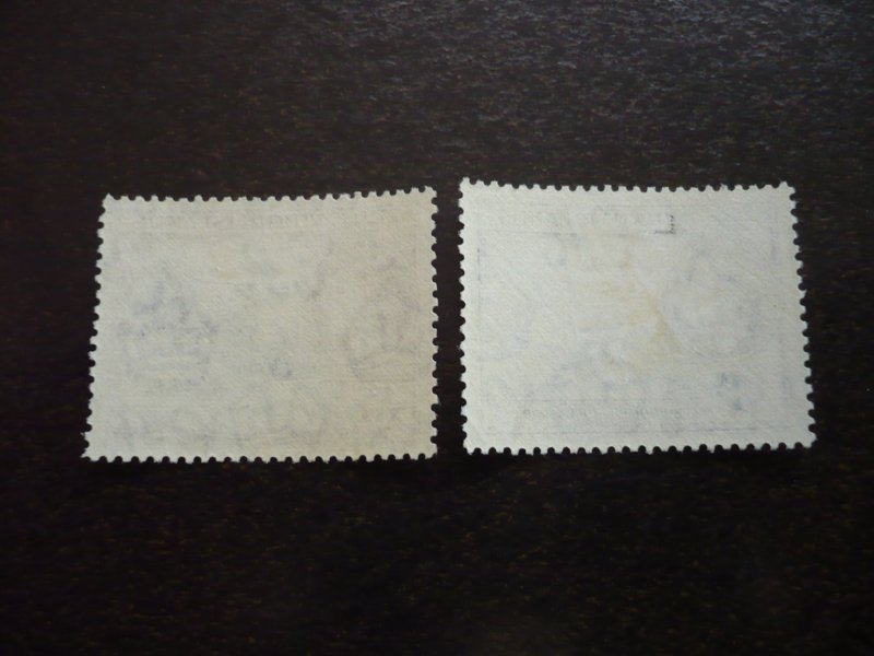 Stamps-British Virgin Islands - Scott#115-116 - Mint Hinged Part Set of 2 Stamps