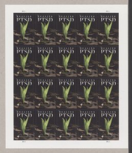 2019 US Scott #B7 Healing PTSD, Sheet of 20 Stamps MNH