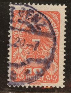 Austria Scott 204 Used  stamp deep rose color