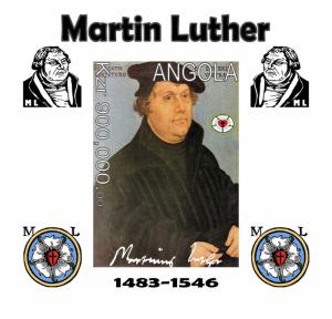 ANGOLA SHEET IMPERF MARTIN LUTHER