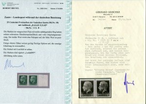 GERMANY OCCUPATION WW2 ZANTE OUTSTANDING COLLECTION ALL WITH VALID CERTIFICATES