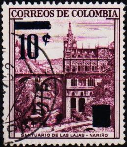 Colombia. 1959 10c on 25c S.G.951 Fine Used