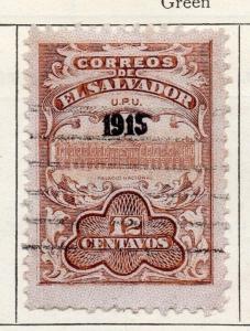 Salvador 1915 Early Issue Fine Used 12c. Optd 126173