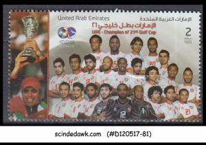 UAE UNITED ARAB EMIRATES - 2013 UAE CHAMPION OF 21st GULF CUP / FOOTBALL 1V MNH