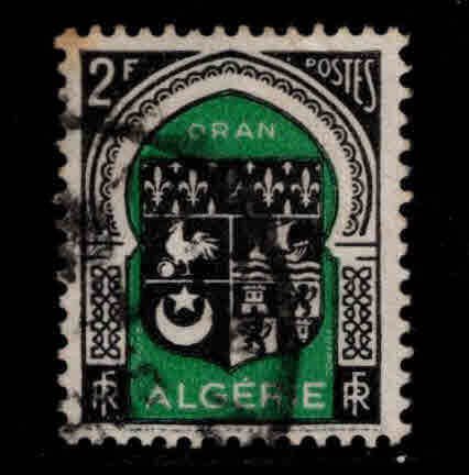 ALGERIA Scott 215 Used Coat of Arms stamp