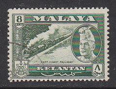 Malaya Kelantan 1957 Sc 76 8c Used