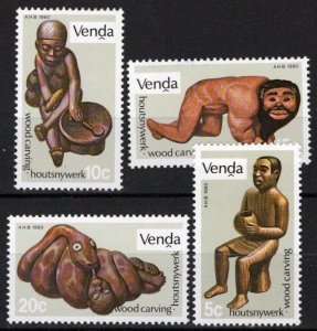 ZAYIX South Africa Venda 24-27 MNH Wood Carvings Culture Art 092022S89