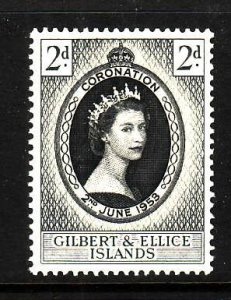 Gilbert & Ellice-Sc#60-unused  NH Omnibus set-QEII-Coronation-id1-1953-