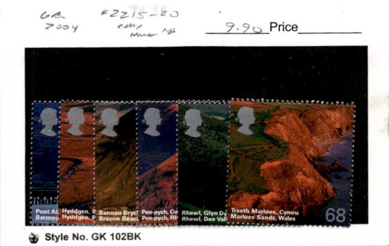 Great Britain, Postage Stamp, #2215-2020 Mint NH, 2004 Wales Scenery (AB)
