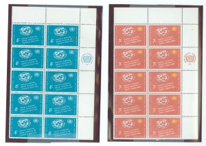 United Nations--New York #90-91 Mint (NH) Single (Complete Set)