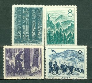 CHINA PEOPLE'S REP.  LANDSCAPES-TREES #385-388 SET UNUSED NO...