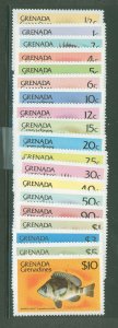 Grenada Grenadines #392-410  Single (Complete Set)