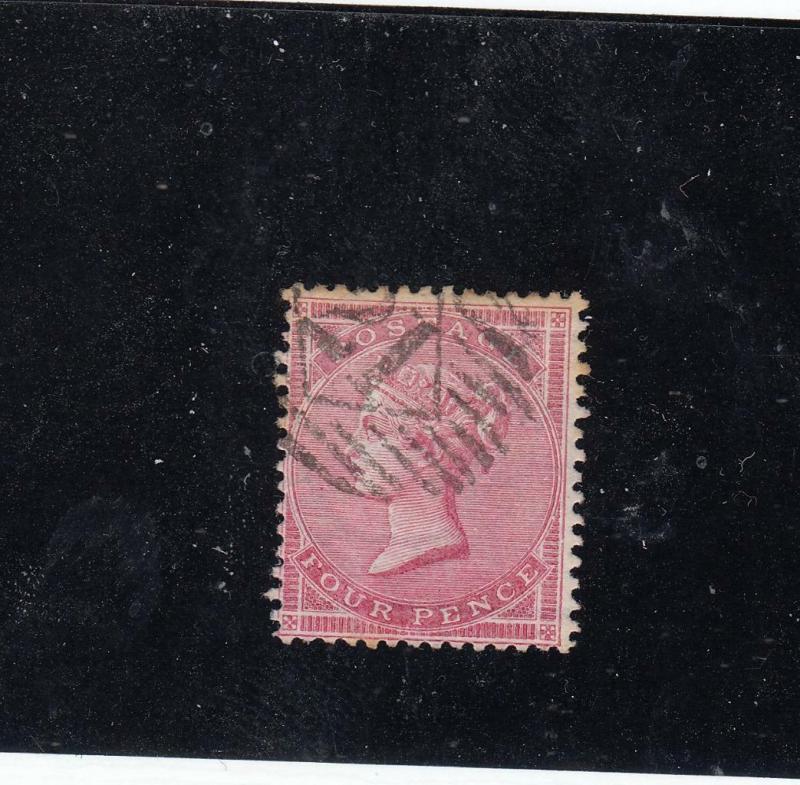 GB # 26 LIGHT USED 4p LILAC QUEEN VICTORIA CAT VALUE $125