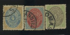 Danish W Indies #6-8 Used F-VF CAt$59