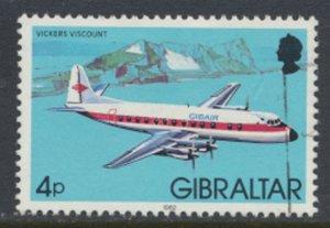  Gibraltar SG 463   SC# 419 Aircraft Vickers Viscount   Used  see scan