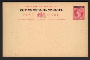 GIBRALTAR-1880's GIBRALTAR OVPTD ON ST. VINCENT ONE