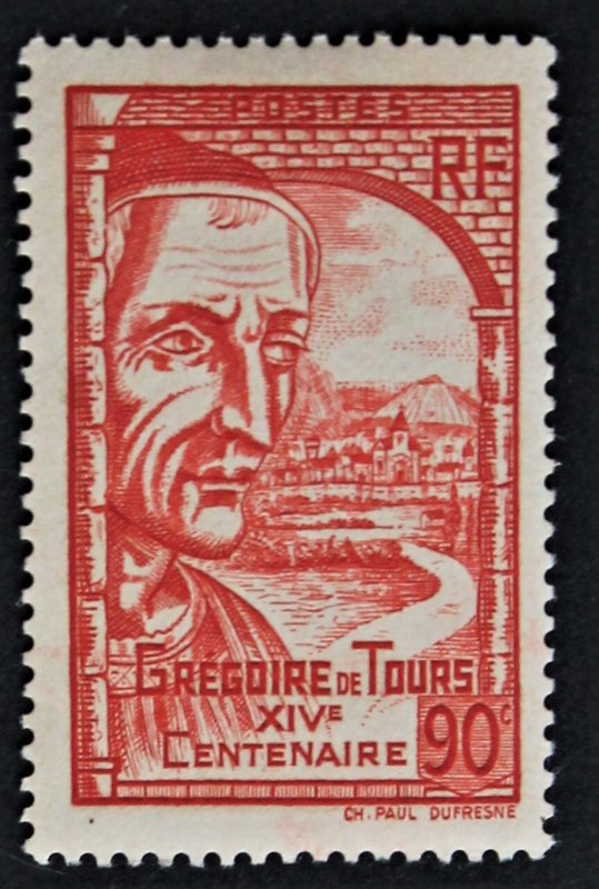 FRANCE #389 MN Saint Gregory of Tours 1939