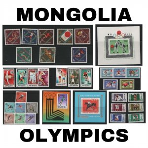 Thematic Stamps - Mongolia - Olympics 2 - Choose from dropdown menu