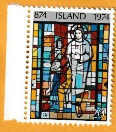 1974 ICELAND SCOTT#465 1100TH ANN. OF SETTLEMENT IN ICELAND - MNH