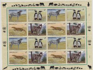 UN VIENNA MNH Scott # 6 different Endangered Species Sheets (96 Stamps)