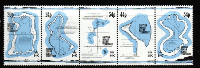 BRITISH INDIAN OCEAN TERR SG147a 1994 MAPS  MNH