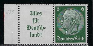 Germany Scott # 419, label A9, mint nh, se-tenant, Mi # W66
