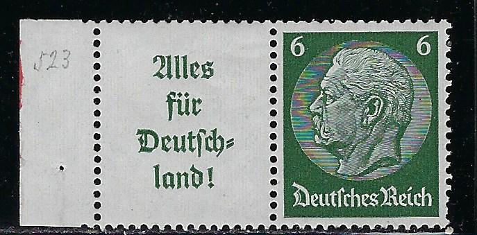 Germany Scott # 419, label A9, mint nh, se-tenant, Mi # W66