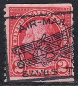 U.S. #599 Washington Slogan Cancel