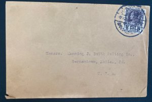 1930s Bangkok Thailand Cover To Germantown PA USA