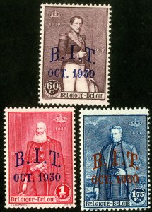 Belgium Stamps # 232-4 MH VF Scott Value $24.25