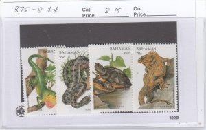 Bahamas 875-8 Reptiles mnh