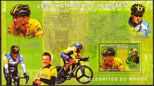 Congo 2006 Cycling Famous Cyclists L. Armstrong S/S MNH