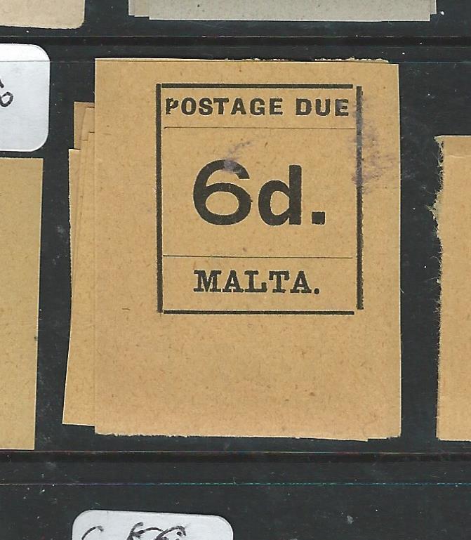 MALTA  (P1807B) POSTAGE DUE 6D  SG D8  MNH