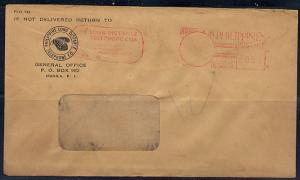 Philippines metermail 1955 cc cvr Phil.Long Distance TelefCo