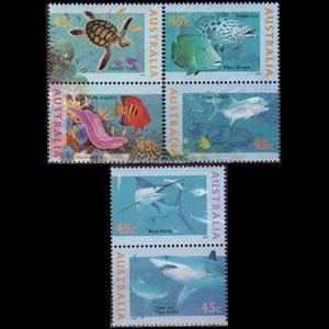 AUSTRALIA 1995 - Scott# 1462-4 Marine Life Set of 6 NH