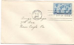 US #935 $0.03 Navy (FDC) CV $11.00