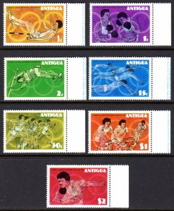 Antigua 1976 Sc#431/437 MONTREAL OLYMPIC GAMES -BICYCLING-BOXING Set (7) MNH