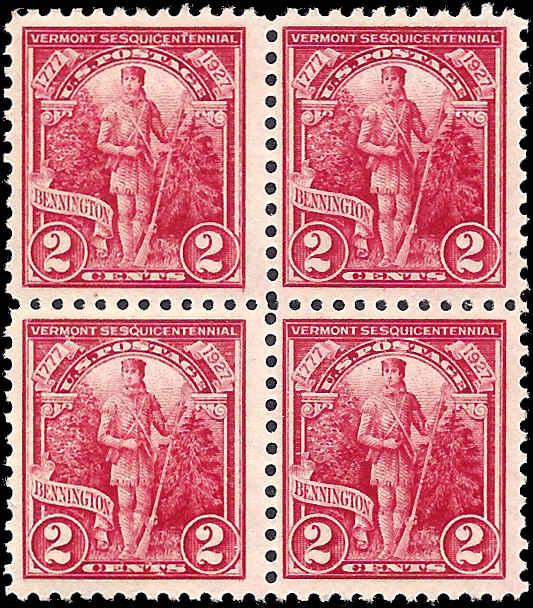 643 Mint,OG,H/NH... Block of 4... SCV $6.40