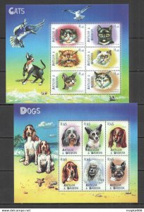 Antigua & Barbuda Cats & Dogs Fauna Domestic Animals 2Kb ** Nw0606